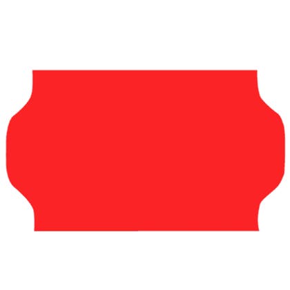 Prismärkningsetikett 32x19 mm G2 röd 5 rullar