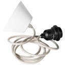 Takupphäng 2 m sand/svart E27