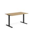 Skrivbord 1400 x 800 mm Ek/Svart