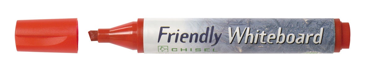 Whiteboardpenna Friendly sned röd