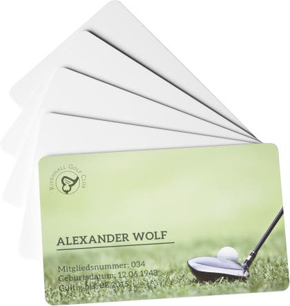 Plastkort Duracard Light 100 st/fp vit