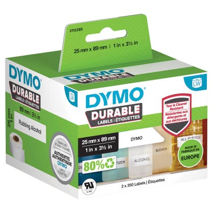 Etikett Dymo Durable 25x89 mm