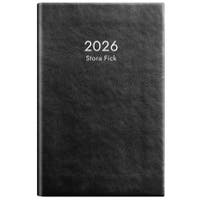 Stora Fickkalendern 2026 konstläder svart