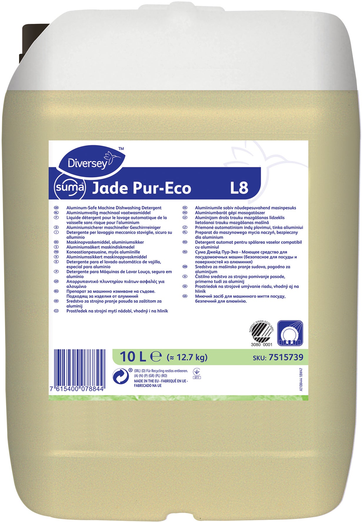 Maskindiskmedel Suma Jade Pur-Eco L8 10 liter