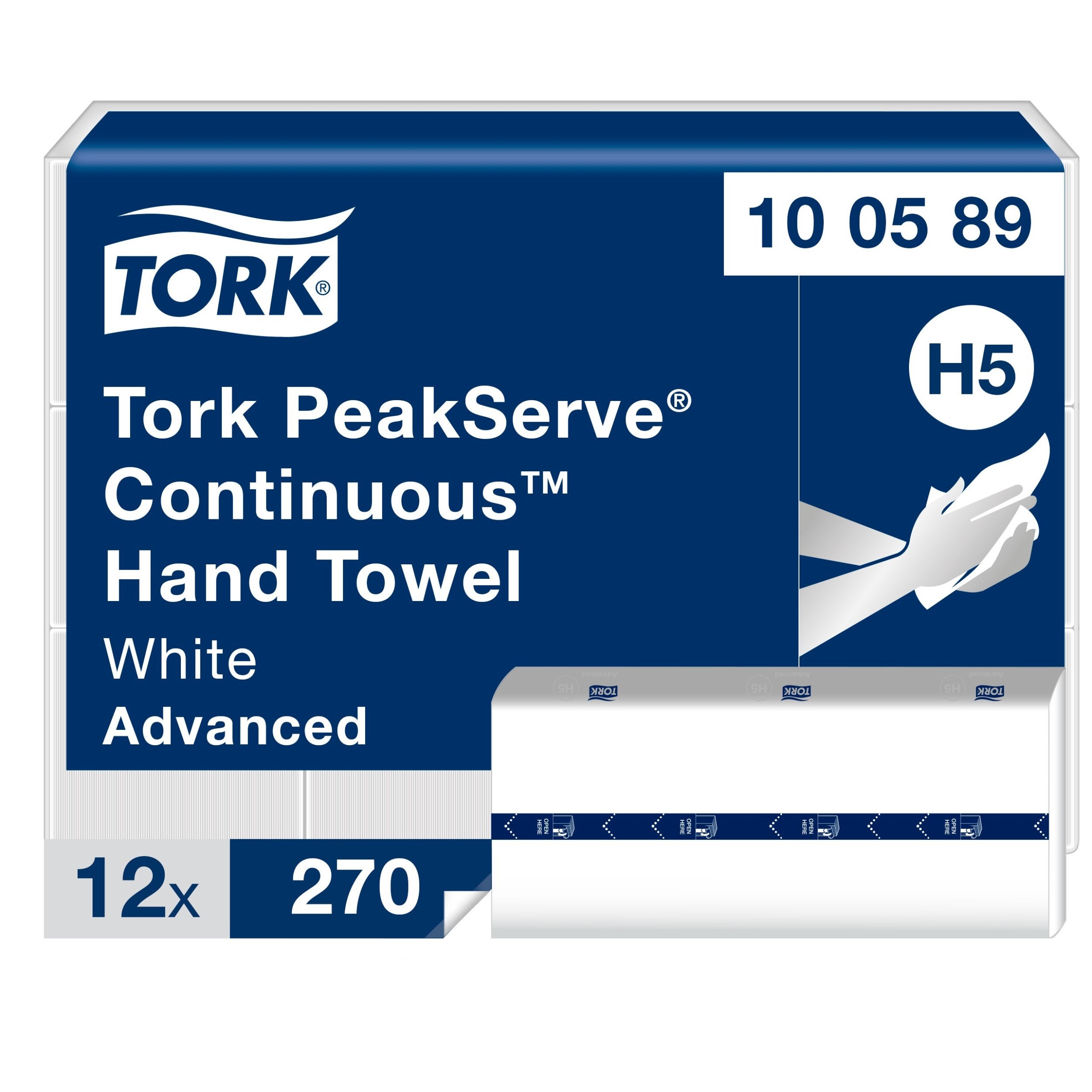 Pappershanduk Tork PeakServe Continuous H5 Advanced 12x270 st