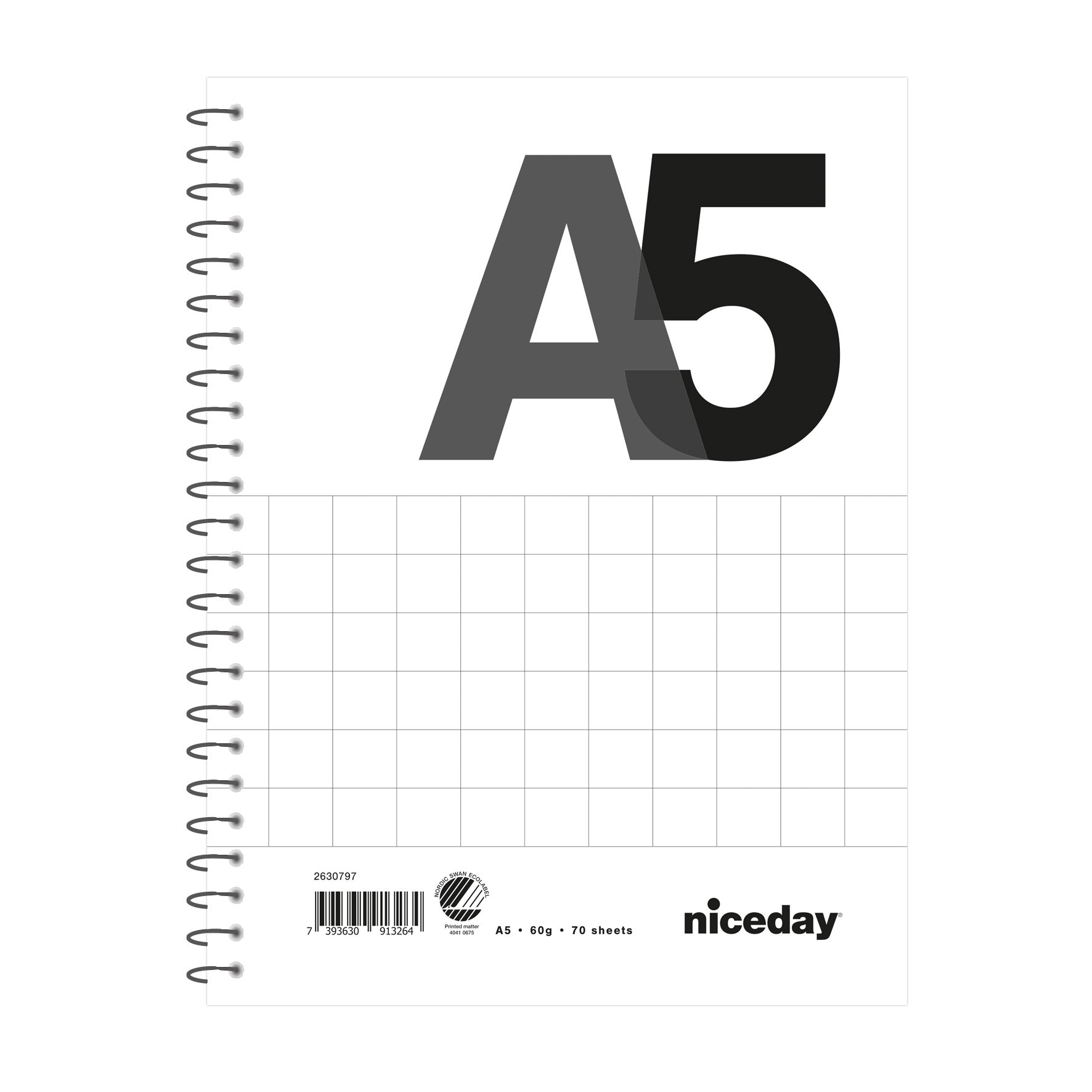 Kollegieblock Niceday 60g 70blad rutat