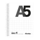 Kollegieblock A5 70blad 60g rutat Niceday