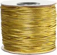 Elastiskt snöre 1mm 100m guld