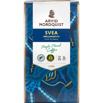 Kaffe Svea Malet Mellanmörk 500 g Arvid Nordquist