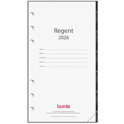 Kalender 2026 Regent grundsats