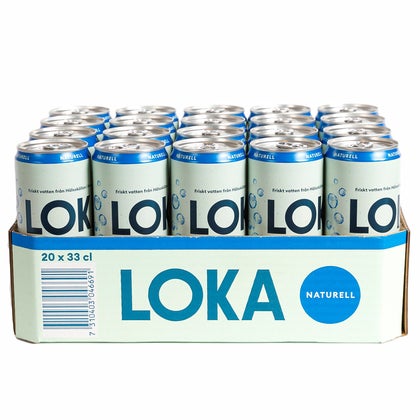 Kolsyrat vatten Loka 33 cl sleek can Inkl pant