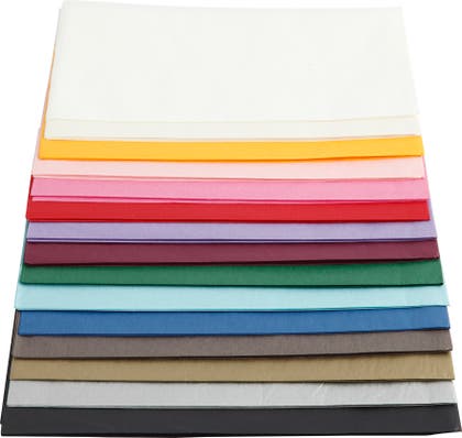 Silkespapper 50x70cm sorterade färger 30/fp