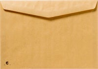 Kuvert C5 brun fukthäft 100/fp
