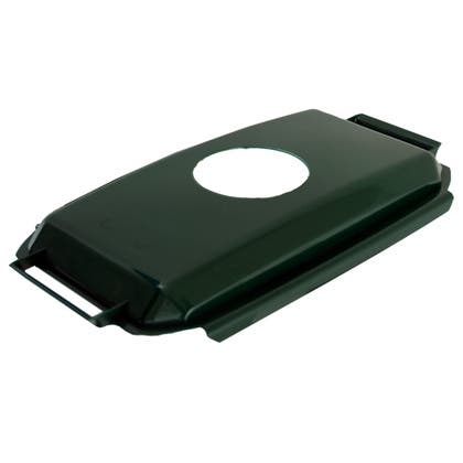 Lock med runt hål till soptunna Patricia 60 liter grön