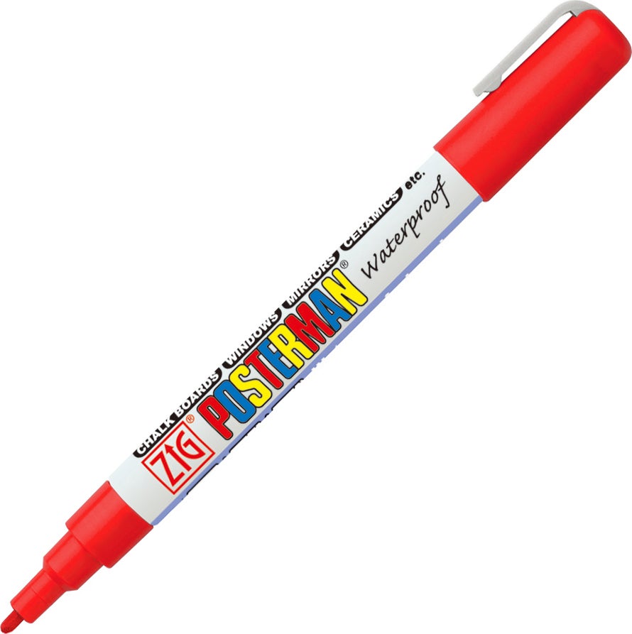 Märkpenna Posterman 1 mm Vattenfast Röd