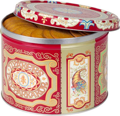 Pepparkakor palmoljefria i plåtburk 900 g