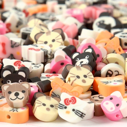 Lerpärlor djur 10mm 200/fp