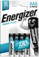 Energizer Batteri Max Plus Alkaliskt AAA LR03 4-pack