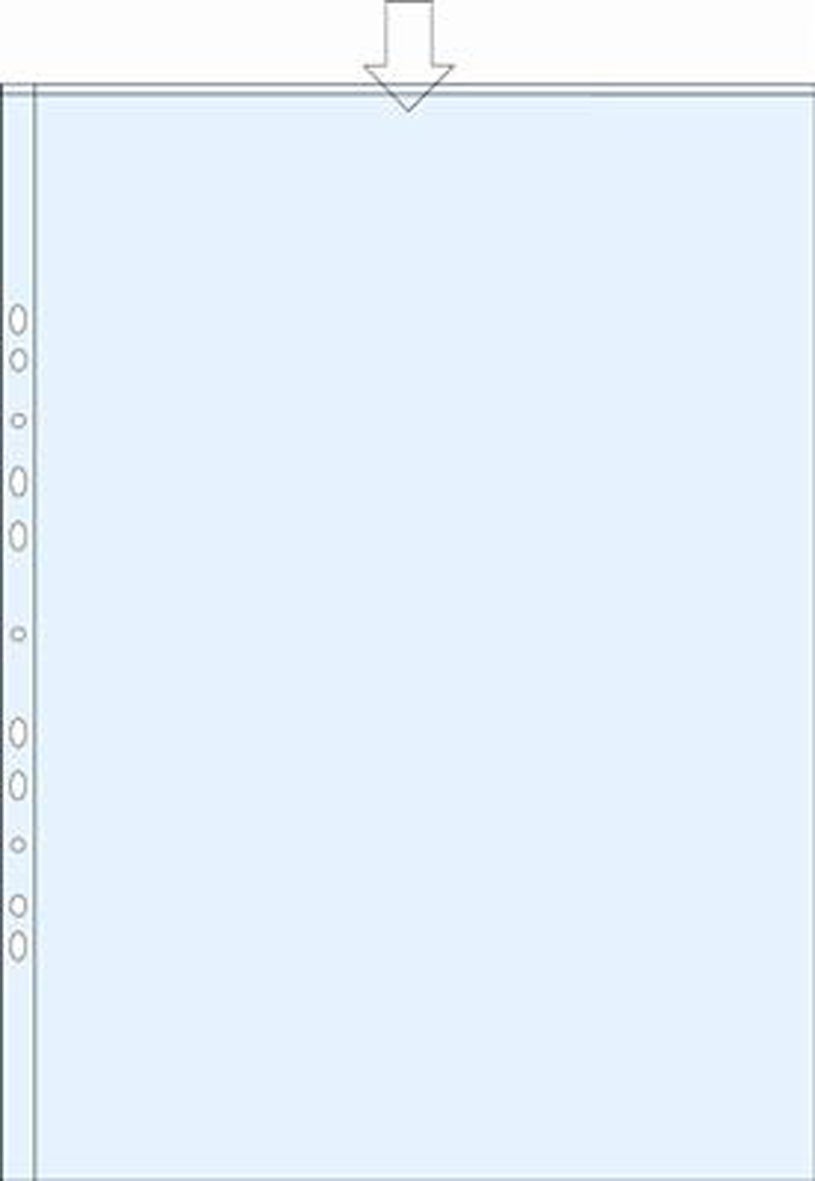 Plastficka A3 PP 0,11 präglad 10/fp