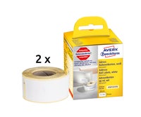 Etikett Avery 89 x 28 mm 2x130 st/fp