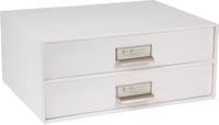 Förvaringsbox Birger 2 lådor vit
