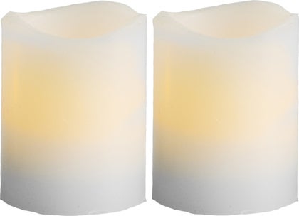 Blockljus LED May 2-pack Ø50 mm H=60 mm Star Trading