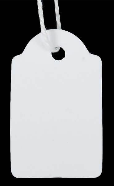 Hängetiketter med snöre