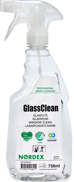 Fönsterputsmedel GlassClean 750 ml Nordex Green