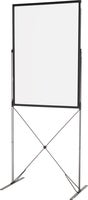 Skärm golvställ x-stand grå