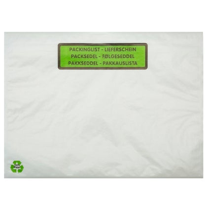 Packsedelskuvert papp C5 med tryck 1000 st/fp