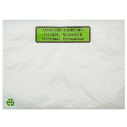 Packsedelskuvert papp C5 med tryck 1000 st/fp