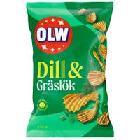Chips OLW Dill & Gräslök 18x275 g