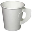 Pappersmugg/bägare med öra 18 cl 50-pack
