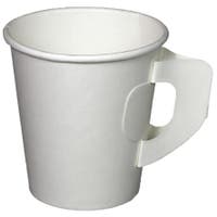 Pappersmugg/bägare med öra 18 cl 50-pack