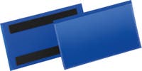 Etiketthållare magnetisk 150 x 67 mm blå 50 st/fp