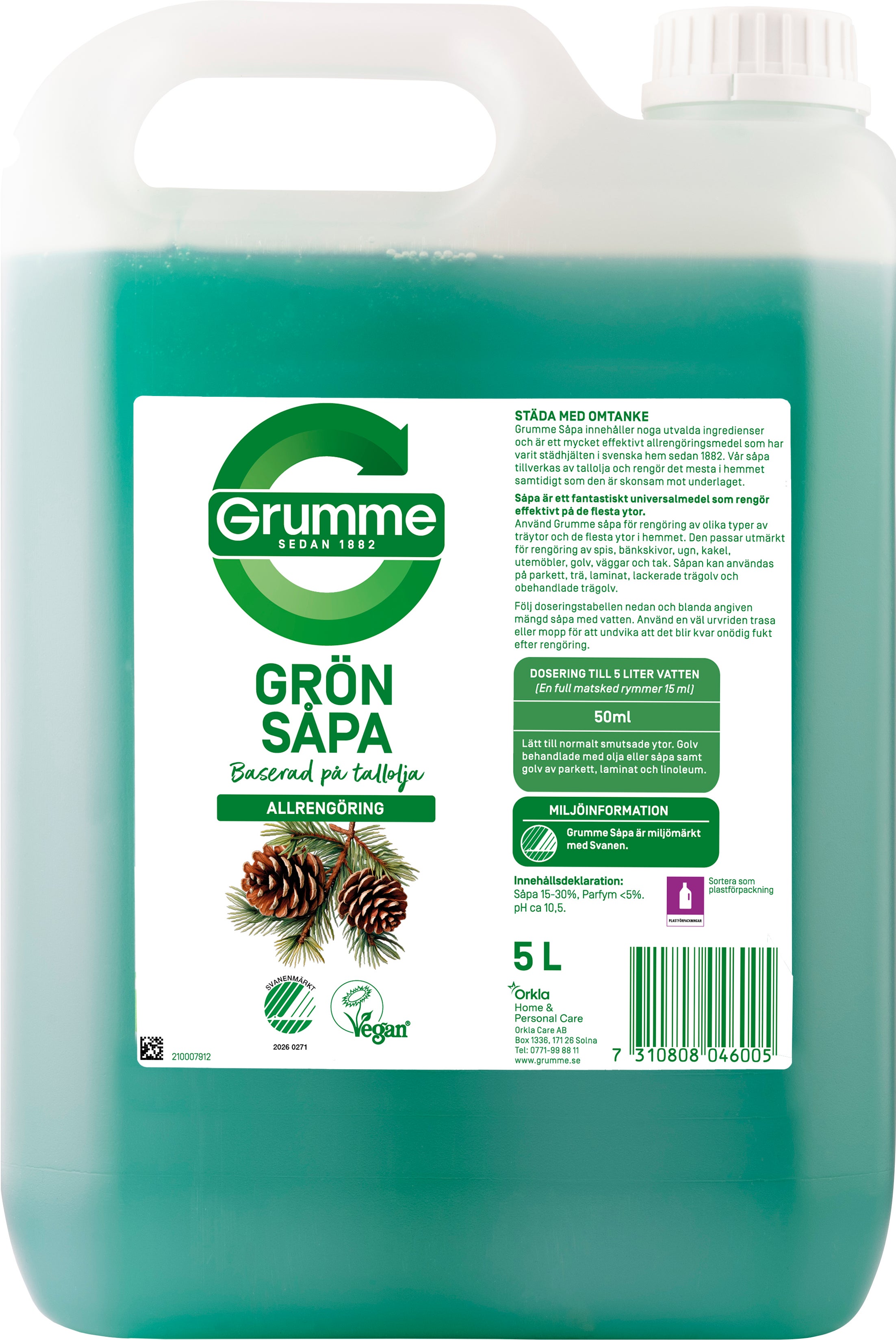 Flytande Såpa Grumme 5 Liter