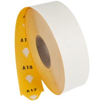 Köbiljett T80 40x75 mm gul