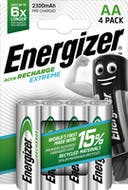 Energizer Extreme Laddningsbara Batterier AA 4-pack 2300 mAH