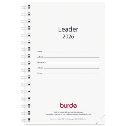 Kalender 2026 Leader refill