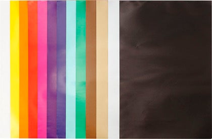 Glanspapper 24x32cm sort.färg 50/fp