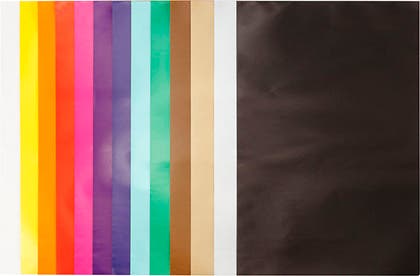 Glanspapper 24x32cm Sorterade färger 50/fp