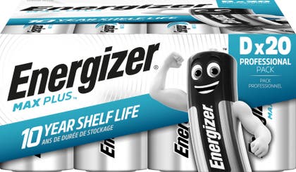 Energizer Batteri Max Plus Alkaliskt D LR20 20-pack