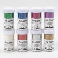Glitter biologiskt mixade färger 27mlx8/fp