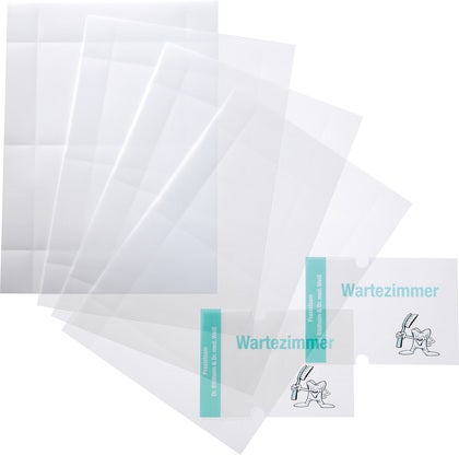 Insticksark Dörr-/Väggskylt Crystal Sign A6 148x105 mm