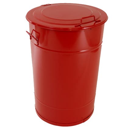 Avfallstunna med lock Greger 115 liter röd
