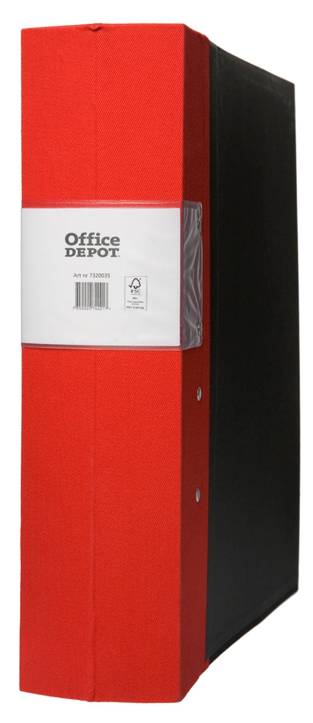 Träryggspärm A4 80mm röd