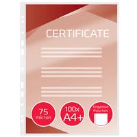 Lamineringsfickor A4 75 mikron hålade 100/fp