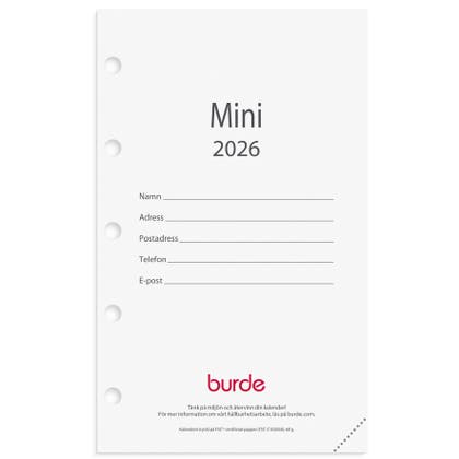 Kalender Mini 2026 kalendersats