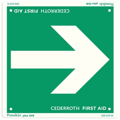 Skylt Första Hjälpen Pil 1735