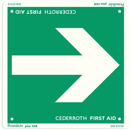 Skylt Första Hjälpen Pil 1735